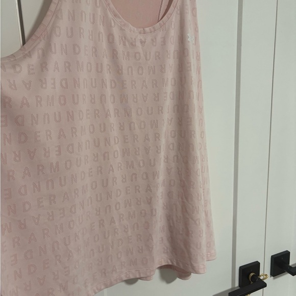 Under Armour Pink Loose Fit Racerback Athletic Perforated Tank Top Plus Size 3XL - Picture 6 of 8